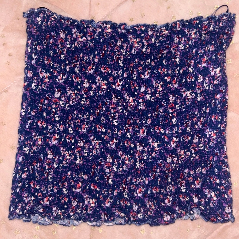 Cute floral tube top!